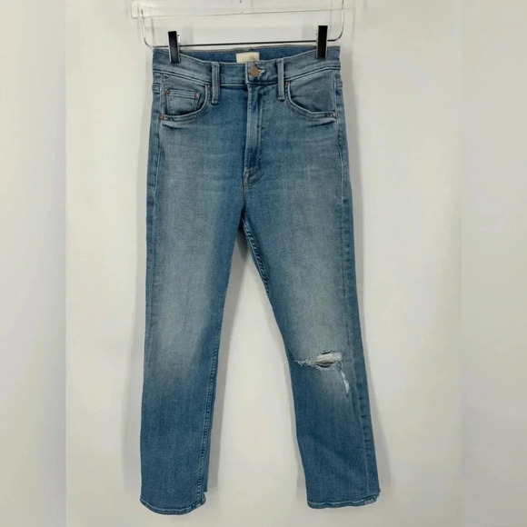 MOTHER HIGH WAISTED RIDER ANKLE KISS AND MAKE UP AGAIN JEANS SIZE 25 B2327 - Picture 3 of 7